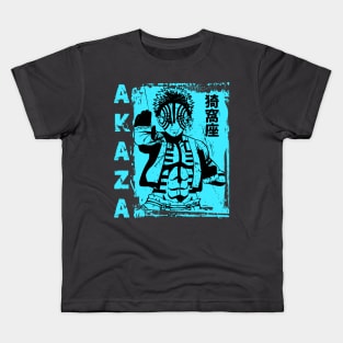 Blue akazza slayer Kids T-Shirt